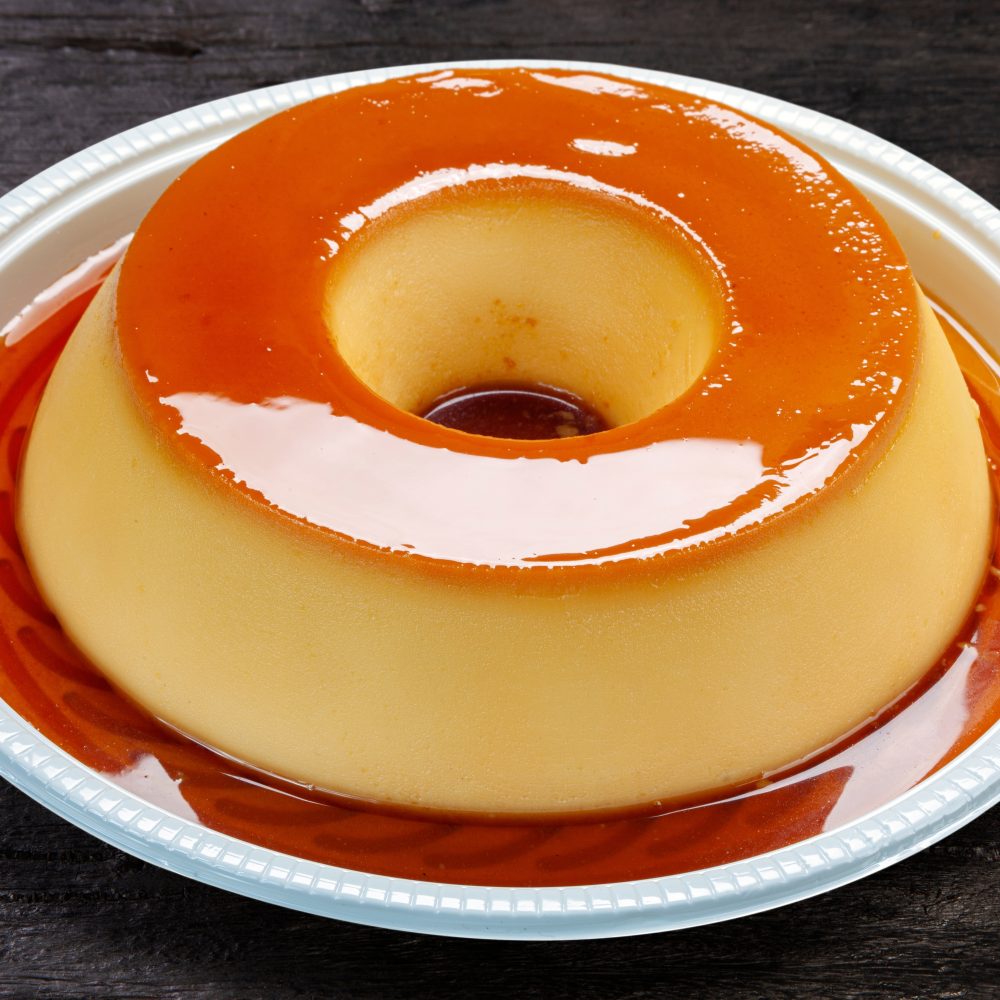 Condensed,Milk,Pudding,With,Eggs